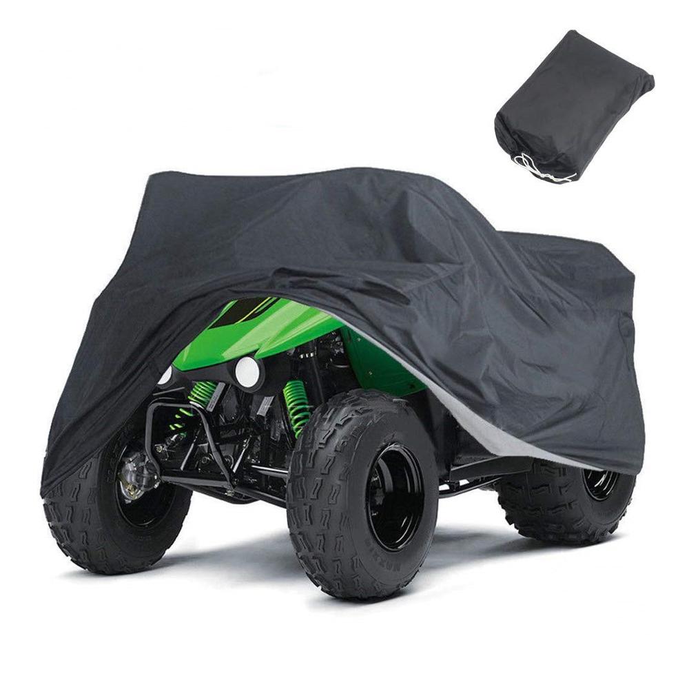 Водонепроницаемый чехол для квадроцикла, большой тяжелый черный защитный чехол для квадроцикла с 4 колесами от снега дождя или солнца