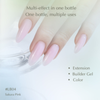 HEMA TPO Free BIAB Liquid Builder in a Bottle UV Gel Sans picotement thermique Gel d'extension d'ongles Soak Off Fournitures professionnelles pour ongles OEM