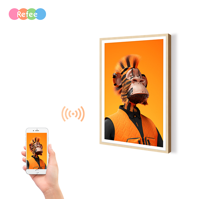 2025 New WIFI Android OS Digital Photo Frames NFT Display Wall Mount 2K 4K Smart Advertising LCD Video Art Video Playback MP3