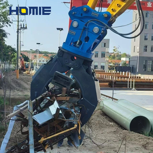 Thủy lực Heavy Duty đá <span class=keywords><strong>Rock</strong></span> lấy tập tin đính kèm xoay bàn chải phế liệu kim loại lâm nghiệp vật lộn cho 15 tấn máy xúc - Product Image 6