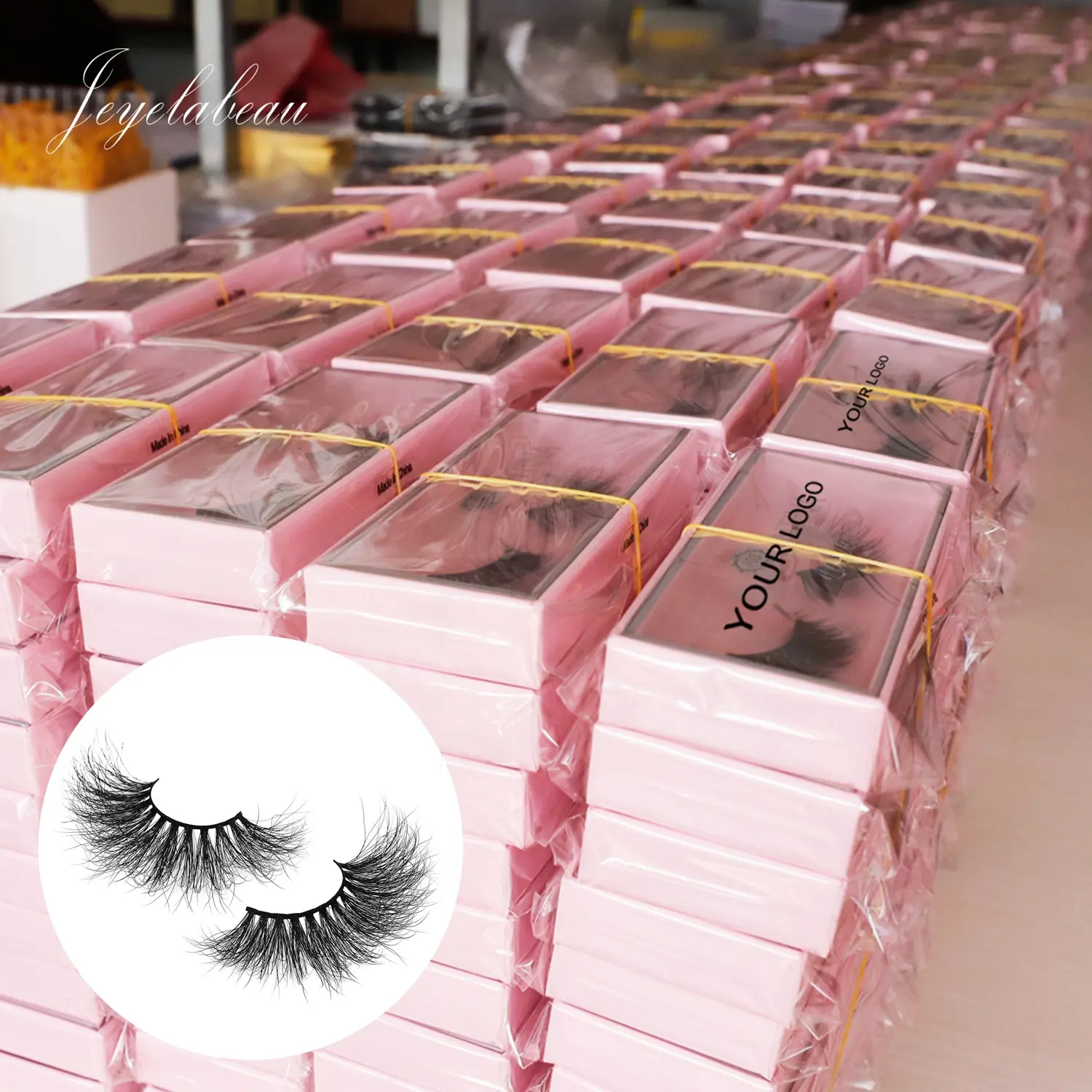 Cruelty free private label 100% real mink fur custom packaging box natural wispy 5d mink strip lashes 3d mink eyelashes