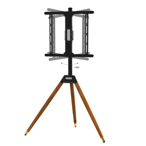 Tripod <strong>TV</strong> <strong>Stand</strong>, Modern <strong>Easel</strong> <strong>TV</strong> <strong>Stand</strong> for 23 to 65 Inch Screens, Portable <strong>TV</strong> Floor <strong>Stand</strong> with Beech Wood Legs <strong>Stand</strong> - Product Image 2