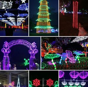 TSINYE-Guirlande Lumineuse <span class=keywords><strong>LED</strong></span> Étanche Rose, pour Noël, Vacances, Extérieur, Décoration de Centre Commercial - Product Image 5