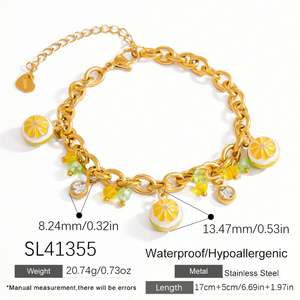 Light Luxury INS Style Stainless Steel Bracelet for Women Cute Niche Pendant Jewelry Trendy <b>Charm</b> Bracelets Accessories - Product Image 6