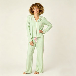 Bamboo Christmas Pajamas for Women Set Long Sleeve Holiday <b>Pjs</b> Women's Nightwear Soft Lounge Set Women's Sleepwear Night Suits - Product Image 2