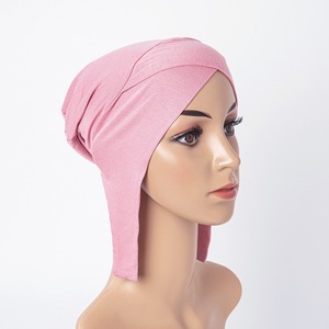 Usine Solide Islamique Sous-Écharpe Hijab Casquette Modal Intérieur Hijab Réglable Sous-Caps Turban <span class=keywords><strong>Bonnet</strong></span> Casquette Musulmane Femmes - Product Image 5