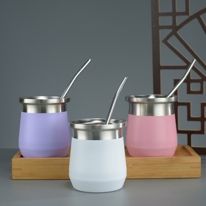 Taza Creativa de Acero Inoxidable 304 con Aislamiento Térmico, Diseño de Cáscara de Huevo, 12 oz, para Camping y Actividades al Aire Libre, con Pajita, 6-12 Unidades - Product Image 4