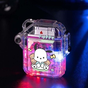 Nuevo encendedor de <span class=keywords><strong>luz</strong></span> intermitente transparente impermeable astronauta Kuromi Hello Kitty a prueba de viento encendedor de <span class=keywords><strong>Gas</strong></span> rellenado - Product Image 6