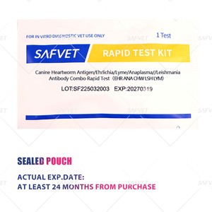 Veterinario Canino Erhlichia Leishmania Heartworm Anaplasma Chw Ag / Anaplasma Ab / E.Canis Ab / Lsh Ab Kit de prueba rápida para perro - Product Image 3