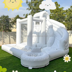 Mặt Trăng Thư Bị Trả Lại Inflatable Với Trượt Nước <span class=keywords><strong>Trampoline</strong></span> Kết Hợp Với <span class=keywords><strong>Slide</strong></span> Và Hồ Bơi Đại Dương Bóng Hồ Bơi <span class=keywords><strong>Trampoline</strong></span> Jumper Cho Bán - Product Image 3