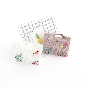 Produits les plus vendus : Cardigans brodés pour enfants, combinaison de couleurs - Product Image 2