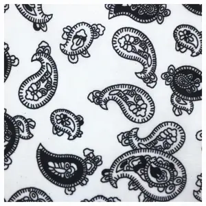 top chinese supplier offer 100%polyester taffeta twill printing lining fabric white and bule color paisley printed fabrics