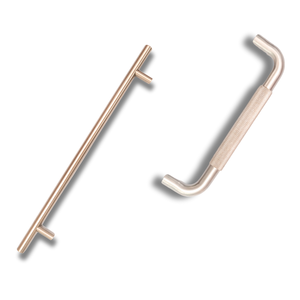 Poignées de meuble cylindriques contemporaines simples 23 mm pour armoire, tiroir de cuisine, poussoir de placard en zinc - Product Image 3