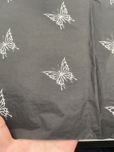 17g màu đen cao cấp thanh lịch tùy chỉnh quần áo bao bì lót giấy gói bạc bướm Logo tùy chỉnh bản sao - Product Image 3