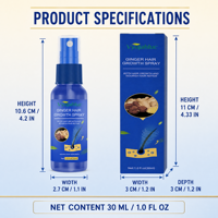 Huile capillaire bio au gingembre pour la croissance des cheveux, sérum nourrissant pour le cuir chevelu, pour des cheveux plus lisses et d'apparence plus saine