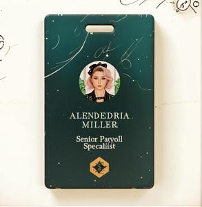 صورة فاخرة RFID NFC Pvc معلقة صورة بطاقة هوية رقمية بطاقات عمل بطاقة طالب موظف للتحكم في الوصول