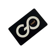 Maßgefertigte Luxus 13,56MHz NFC 215 Smart Access Control Karte Schwarze Matte Metall-Visitenkarte mit Smart NFC-Chip