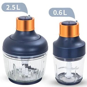 Picadora de carne Gemat de 800 ml con doble vaso, procesador de alimentos eléctrico para carne y verduras - Product Image 5
