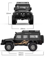 MJX ALLROCK H8H 1/8 Scale Defender RC Crawler 4WD Truck High Gear Speed avec moteur sans balais avancé 2.4Ghz Télécommande H8H +