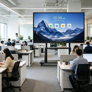 กระดานอัจฉริยะแบบอินเทอร์แอคทีฟ 4K UHD สมาร์ทไวท์บอร์ดอิเล็กทรอนิกส์ พร้อมหน้าจอสัมผัส 20 จุด สำหรับการศึกษา - Product Image 1