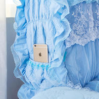 Ensemble de literie en dentelle pour rideaux de mariage de style américain