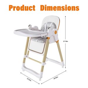 Silla Mecedora Portátil Multifuncional 2 en 1 Moderna y Segura para Bebés, Silla Plegable Ligera de Plástico, Silla de Comer para Niños - Product Image 2