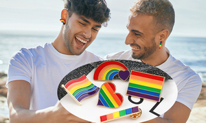 Pin de Esmalte con Forma de Corazón de la Paz y el Amor, Color Arcoíris, Joyería de Orgullo Gay y Lésbico, Broche LGBT, Accesorios de Orgullo para Mujeres y Hombres - Product Image 6