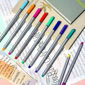 Tedarikçi OEM çok renkli Fineliner kalem çizim ve günlüğe kullanım için ince 0.4mm ipuçları pürüzsüz su bazlı mürekkep ile setleri - Product Image 5