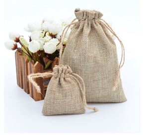 Sacs à perruques Linna personnalisables 10*14cm en lin satiné réutilisable avec cordon de serrage, pour le dépoussiérage, l'embossage, les courses et l'usage domestique - Product Image 3