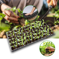 Kit de démarrage de semis avec plateau de propagation réutilisable en PET rectangulaire pour la plantation et le jardinage