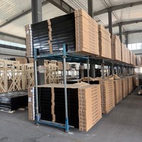 Collecteur solaire thermique à plaque plate de 1,6 m avec revêtement noir pour le marché africain, idéal pour l'extérieur, les hôtels, les garages, classe A+++ d'économie d'énergie, OEM ODM
