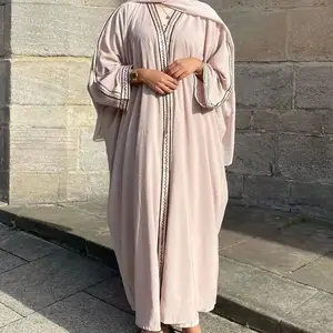 Vente en gros de dernières robes abaya style Dubaï vêtements pour femmes musulmanes robe maxi pour dames vêtements et accessoires pour femmes musulmanes