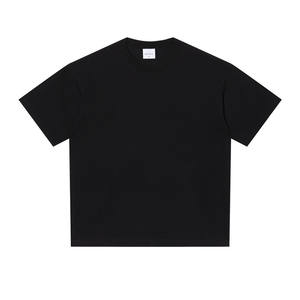 Maglietta 240g a maniche corte a doppio filato pesante da uomo estiva in cotone bianco tinta unita con spalle scoperte con Base personalizzata - Product Image 2