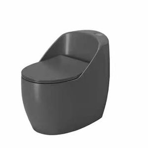 Inodoro de una Pieza Color Gris Caracol para Estilo Moderno/Europeo/Costero/Rústico/Japonés/Asiático - Product Image 2