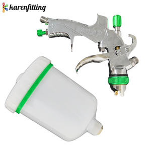 Pistola de Pulverización HVLP con 3 Tamaños de Boquilla 1.4/1.7/2.0mm, Pistola de Pintura Neumática de 600ml para Automóviles, Muebles, Pintura de Metales, Herramienta Industrial para Bricolaje - Product Image 1