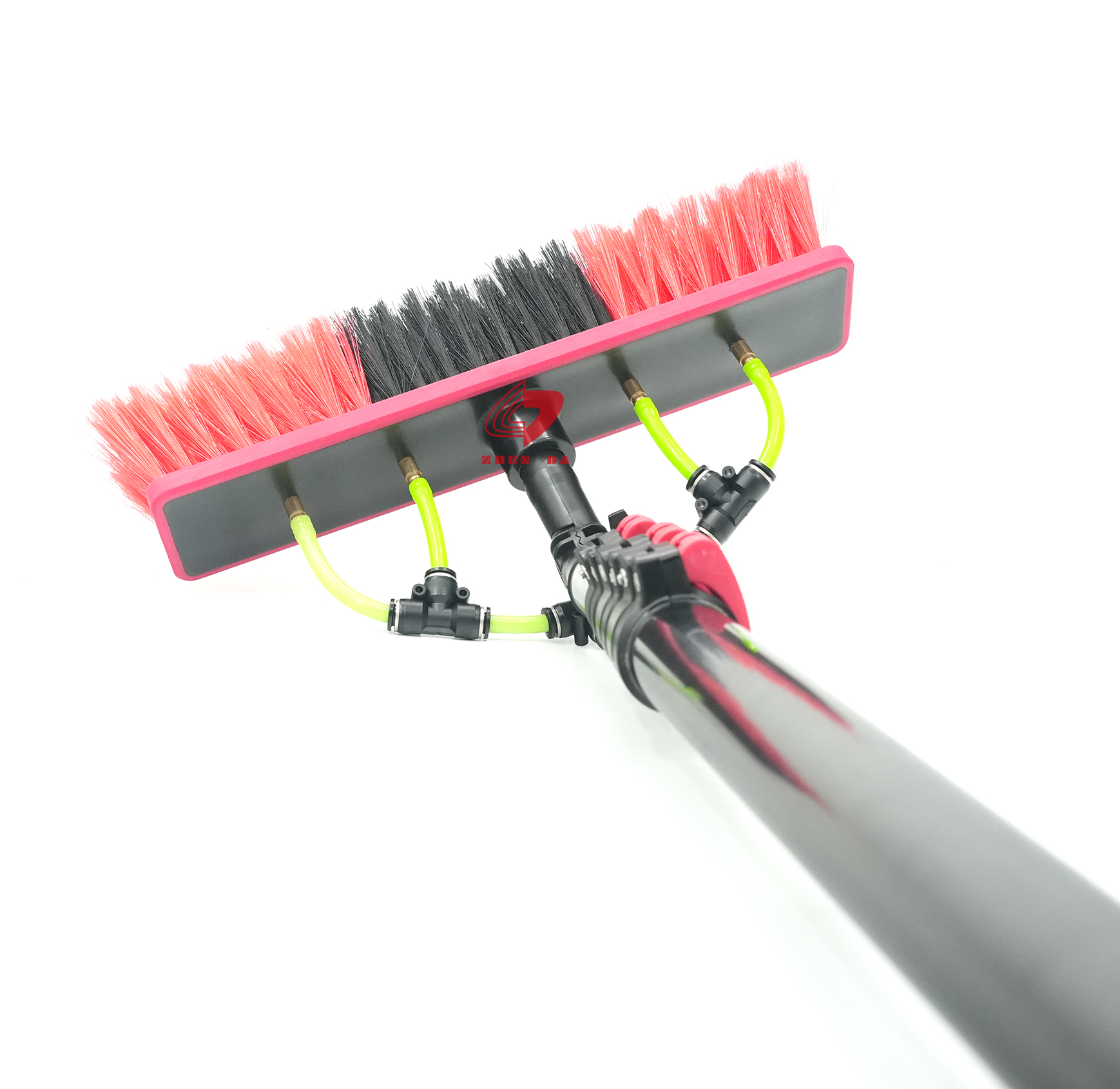 Easy Cleaning Solar Panel Brush Extendable Aluminum Telescopic Water Fed Pole