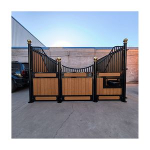 Weisien VSN Kits avant de stalle équine Boîtes de grange préfabriquées Panneaux de porte d'écuries portables <span class=keywords><strong>pour</strong></span> l'extérieur Système d'entrée pivotant Hot Dip - Product Image 6