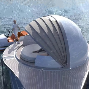 Sang trọng ngọc trai hình nhôm thể thao du thuyền phía ngoài động cơ hiện đại cho các bên nước tham quan câu cá Eva nổi phao - Product Image 2