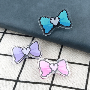 Accessoires de coiffure pour cosplay de jeu NEEDY GIRL OVERDOSE KAnge Ame Rain, pinces à cheveux en acrylique avec nœud papillon coloré, bijoux, 3 pièces/ensemble - Product Image 5
