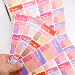 Custom Perfume Oil Bottle <strong>Label</strong> Waterproof Vinyl Full Color Printing Roll <strong>Stickers</strong> for <strong>10ml</strong> Cosmetic Parfum <strong>Vial</strong> Packaging - Product Image 1