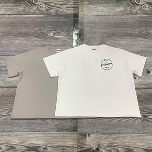 Marque originale poids lourd 360 grammes coton t-shirt Logo personnalisé 3D broderie impression 3D hauts courts pour décontracté style d'été - Product Image 1