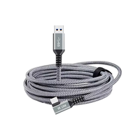 Cable de Carga Rápida USB 3.2 Tipo C de Alta Gama, 3A, Aleación de Aluminio, Revestimiento de Nailon, Ángulo Recto, Extensible