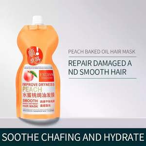 <span class=keywords><strong>Mascarilla</strong></span> Capilar EXGYAN <span class=keywords><strong>de</strong></span> <span class=keywords><strong>Leche</strong></span> <span class=keywords><strong>de</strong></span> <span class=keywords><strong>Cabra</strong></span>, Miel y Melocotón, Orgánica, Suavizante, Nutritiva, Reparadora, Tratamiento Capilar <span class=keywords><strong>de</strong></span> Belleza Sedosa - Product Image 2