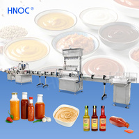 Machine de remplissage automatique industrielle HNOC pour pâtes à haute viscosité, miel et sauce chili hachée