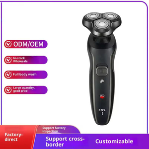 เครื่องโกนหนวดไฟฟ้าสำหรับผู้ชาย 4D ชาร์จไฟได้ผ่าน USB ล้างทำความสะอาดได้ พร้อมหัวโกนสามหัว และคุณสมบัติกันน้ำสำหรับโกนหนวดเครา - Product Image 3