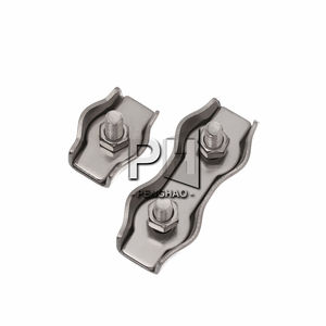 Top M2-M10 Acier Inoxydable Simplex 2-Post Boulon Clip Câble Câble Pince Étrier Corde Simple Grip - Product Image 3