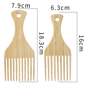 Nouveau design 2024, peigne <span class=keywords><strong>à</strong></span> cheveux en bois large <span class=keywords><strong>à</strong></span> picots pour le coiffage des cheveux <span class=keywords><strong>afro</strong></span>, logo personnalisé pour salon - Product Image 6