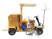 Machine de marquage routier thermoplastique autoportée à extrusion, pour une utilisation plus facile