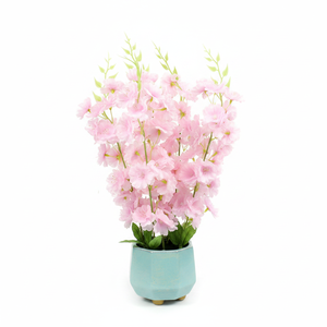 18 \ "Flor de melocotón artificial Planta en maceta Planta verde para la decoración del hogar y el jardín 12PCS/CS para ocasiones de Acción de Gracias - Product Image 4