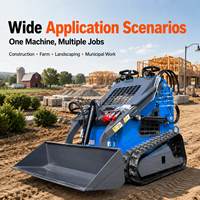 Mini-chargeuse compacte LOGWAY à transmission hydraulique pour vergers, serres et aménagements paysagers, livraison gratuite